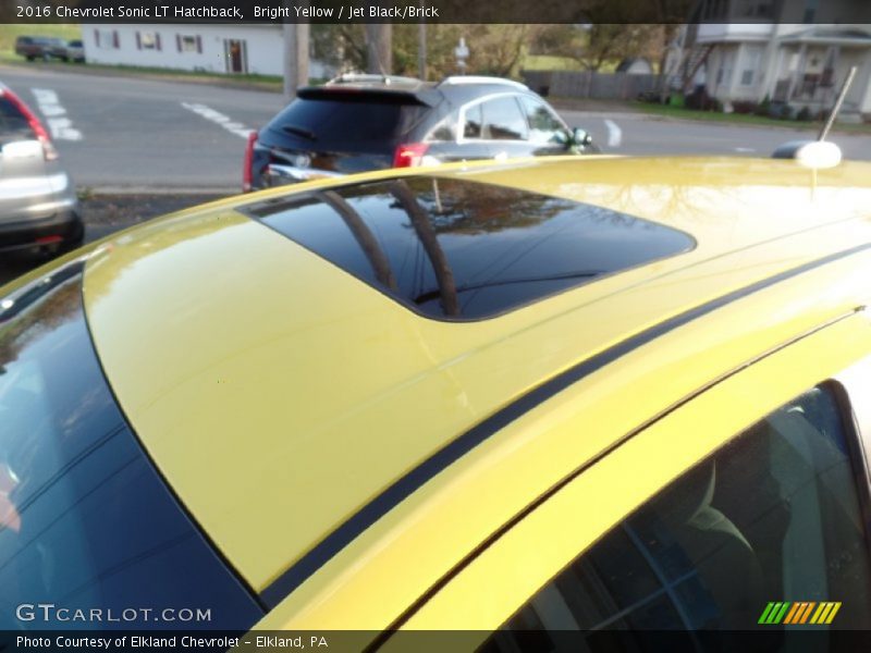 Bright Yellow / Jet Black/Brick 2016 Chevrolet Sonic LT Hatchback