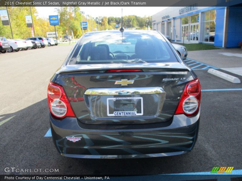 Nightfall Gray Metallic / Jet Black/Dark Titanium 2016 Chevrolet Sonic LT Sedan