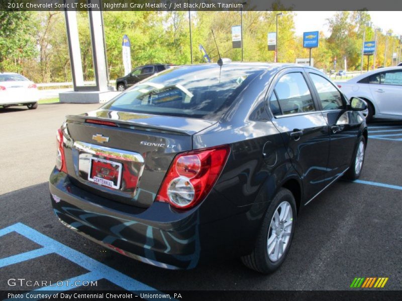 Nightfall Gray Metallic / Jet Black/Dark Titanium 2016 Chevrolet Sonic LT Sedan