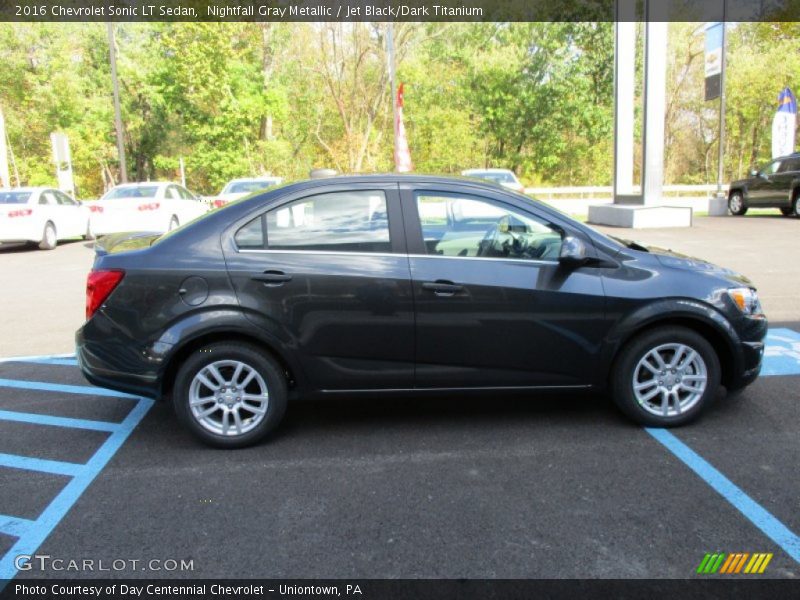 Nightfall Gray Metallic / Jet Black/Dark Titanium 2016 Chevrolet Sonic LT Sedan