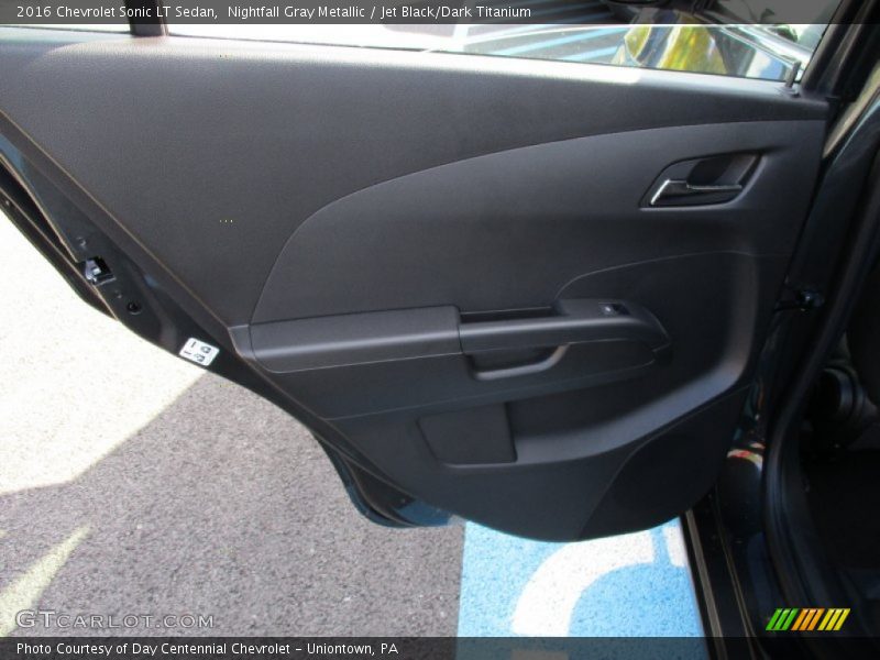 Nightfall Gray Metallic / Jet Black/Dark Titanium 2016 Chevrolet Sonic LT Sedan