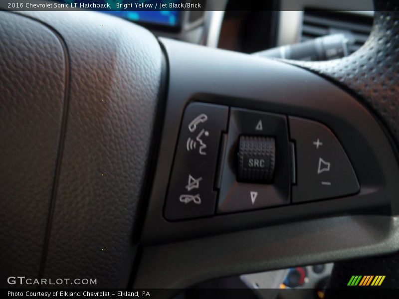 Bright Yellow / Jet Black/Brick 2016 Chevrolet Sonic LT Hatchback