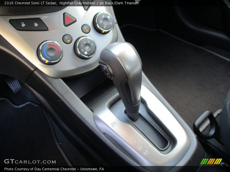 Nightfall Gray Metallic / Jet Black/Dark Titanium 2016 Chevrolet Sonic LT Sedan