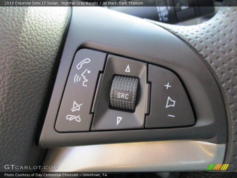 Nightfall Gray Metallic / Jet Black/Dark Titanium 2016 Chevrolet Sonic LT Sedan