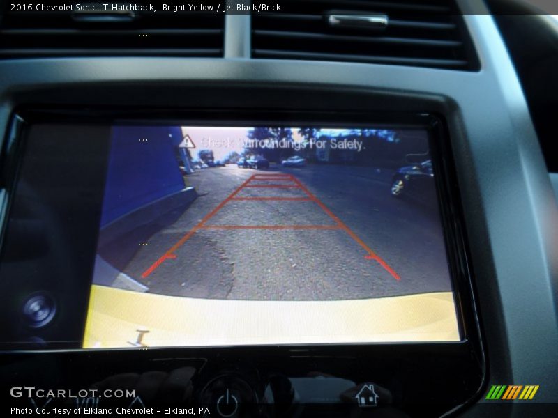 Bright Yellow / Jet Black/Brick 2016 Chevrolet Sonic LT Hatchback