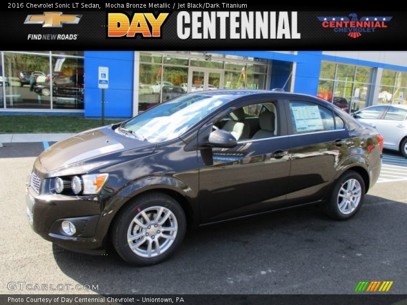 Mocha Bronze Metallic / Jet Black/Dark Titanium 2016 Chevrolet Sonic LT Sedan