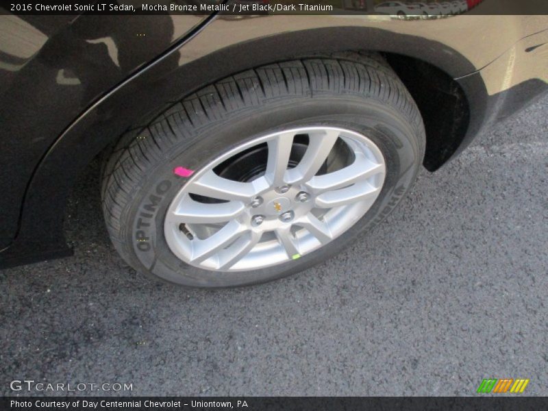 Mocha Bronze Metallic / Jet Black/Dark Titanium 2016 Chevrolet Sonic LT Sedan