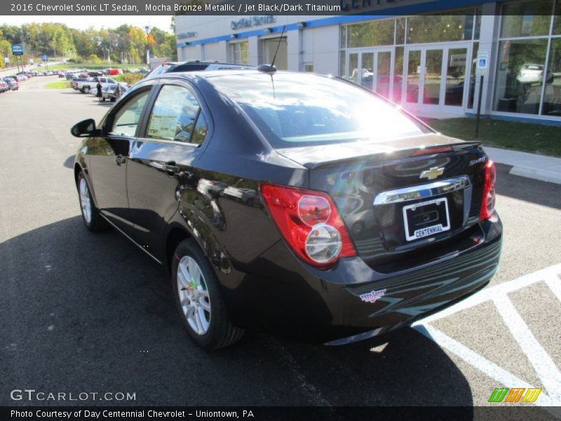 Mocha Bronze Metallic / Jet Black/Dark Titanium 2016 Chevrolet Sonic LT Sedan