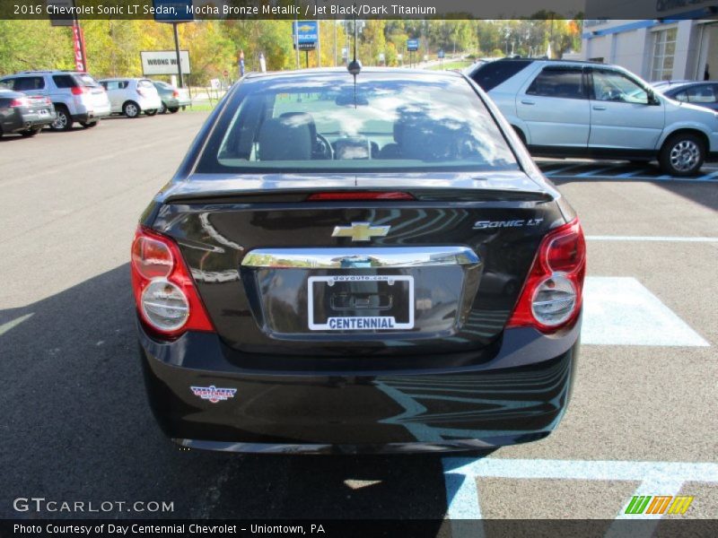 Mocha Bronze Metallic / Jet Black/Dark Titanium 2016 Chevrolet Sonic LT Sedan