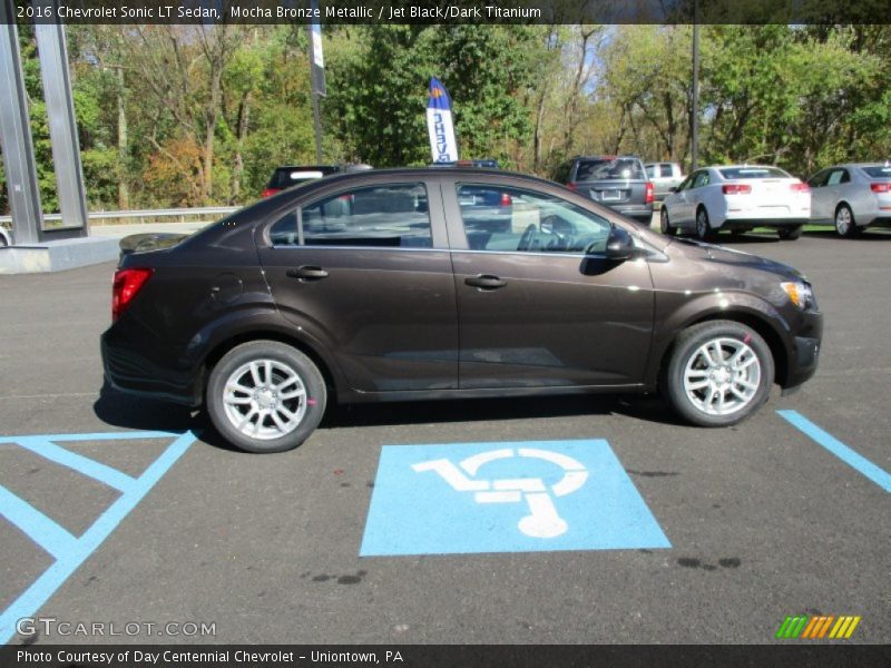 Mocha Bronze Metallic / Jet Black/Dark Titanium 2016 Chevrolet Sonic LT Sedan