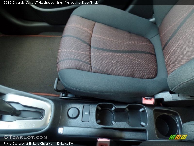 Bright Yellow / Jet Black/Brick 2016 Chevrolet Sonic LT Hatchback