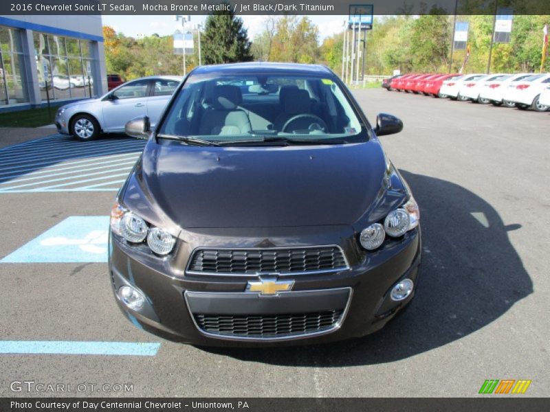 Mocha Bronze Metallic / Jet Black/Dark Titanium 2016 Chevrolet Sonic LT Sedan