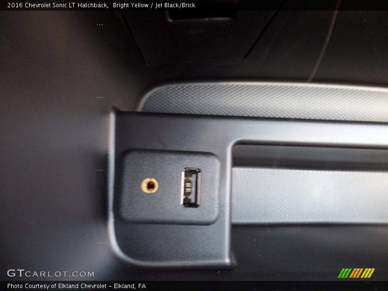 Bright Yellow / Jet Black/Brick 2016 Chevrolet Sonic LT Hatchback