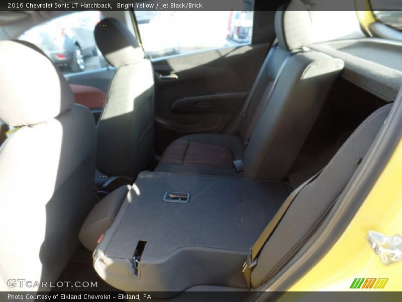 Bright Yellow / Jet Black/Brick 2016 Chevrolet Sonic LT Hatchback