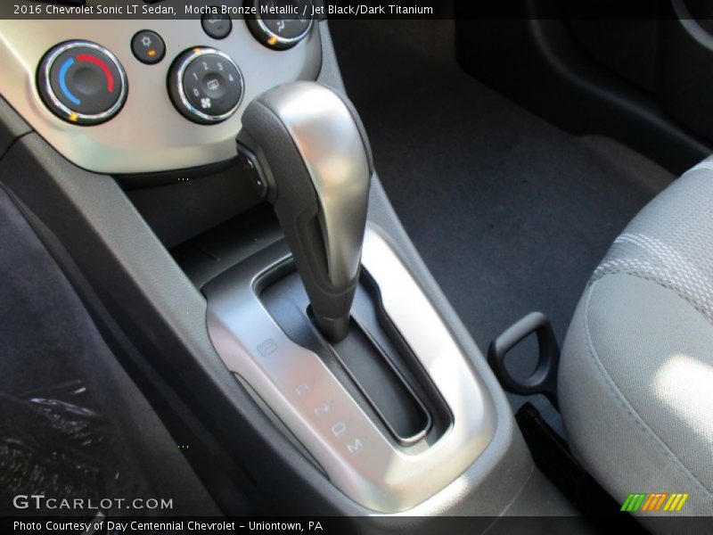 Mocha Bronze Metallic / Jet Black/Dark Titanium 2016 Chevrolet Sonic LT Sedan