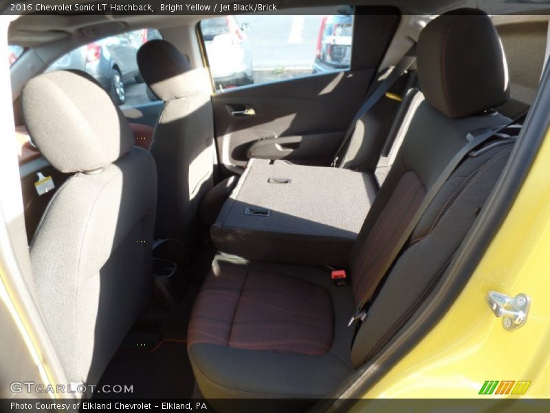 Bright Yellow / Jet Black/Brick 2016 Chevrolet Sonic LT Hatchback