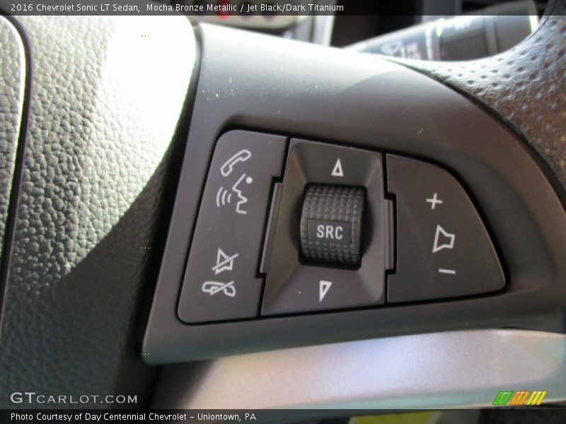 Mocha Bronze Metallic / Jet Black/Dark Titanium 2016 Chevrolet Sonic LT Sedan