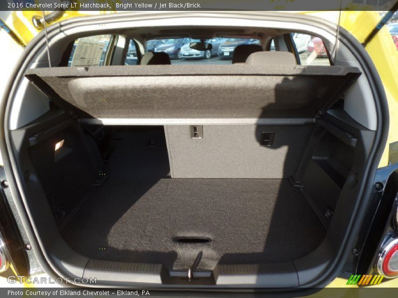 Bright Yellow / Jet Black/Brick 2016 Chevrolet Sonic LT Hatchback