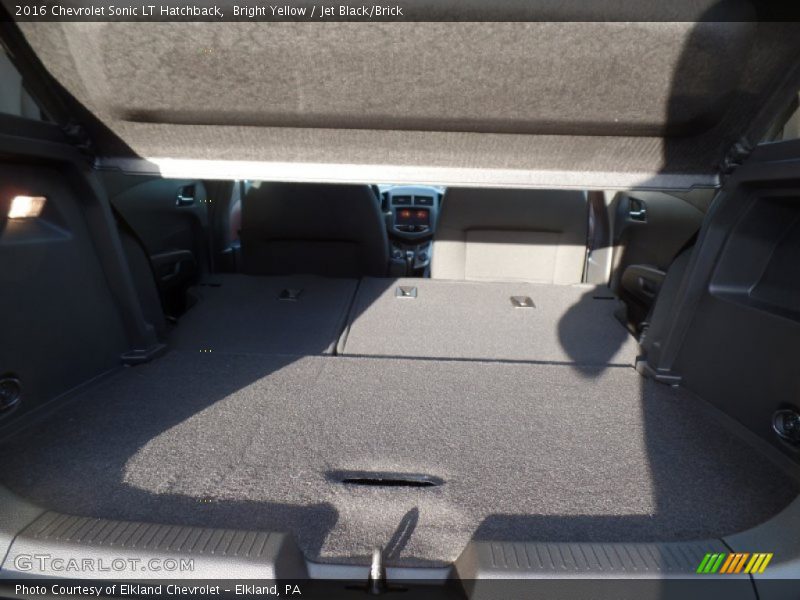 Bright Yellow / Jet Black/Brick 2016 Chevrolet Sonic LT Hatchback