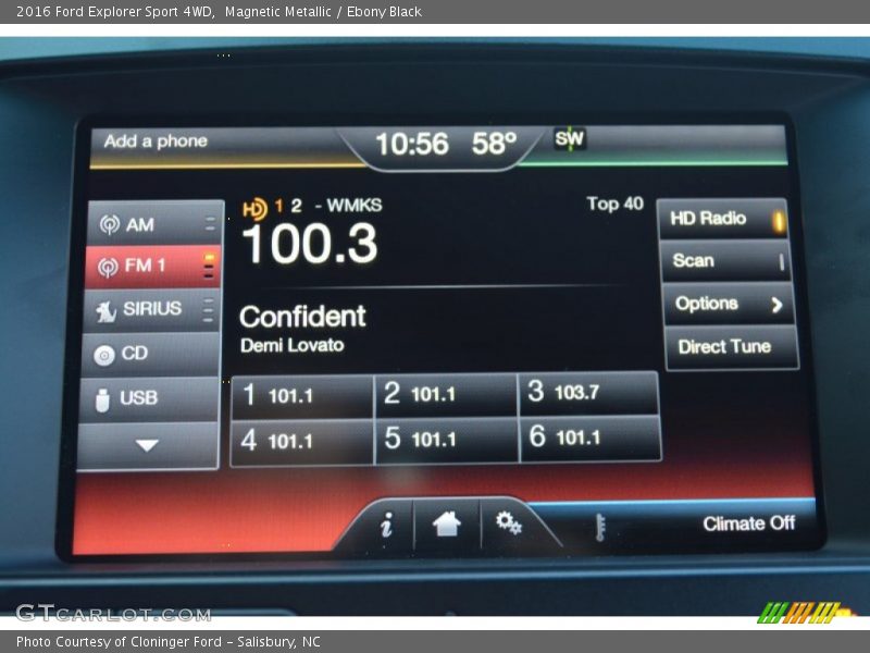 Magnetic Metallic / Ebony Black 2016 Ford Explorer Sport 4WD