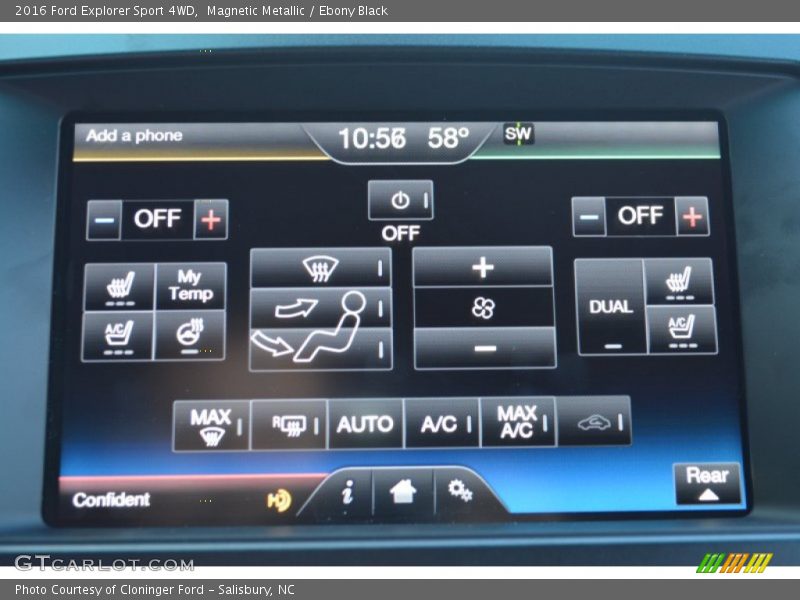 Magnetic Metallic / Ebony Black 2016 Ford Explorer Sport 4WD
