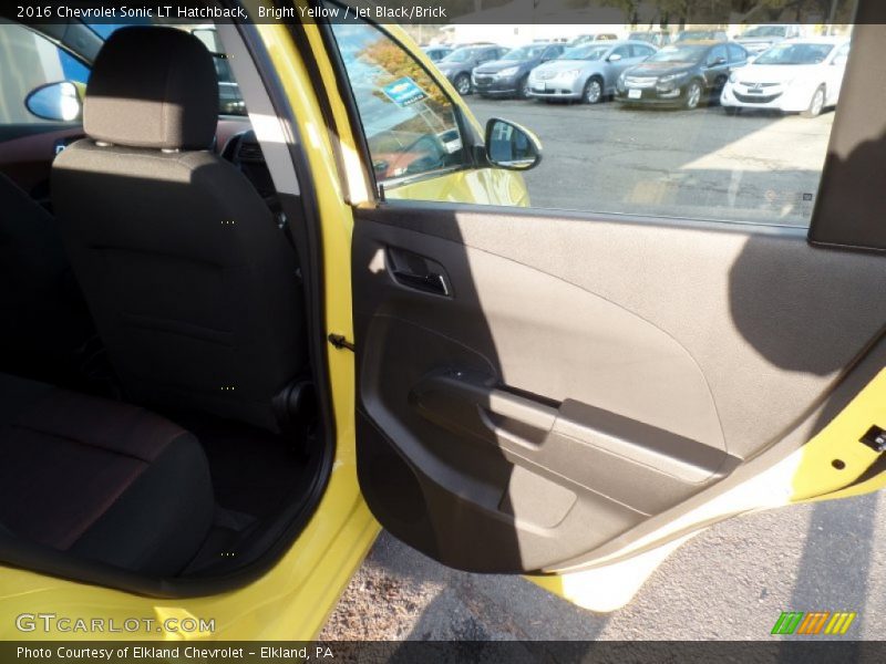 Bright Yellow / Jet Black/Brick 2016 Chevrolet Sonic LT Hatchback