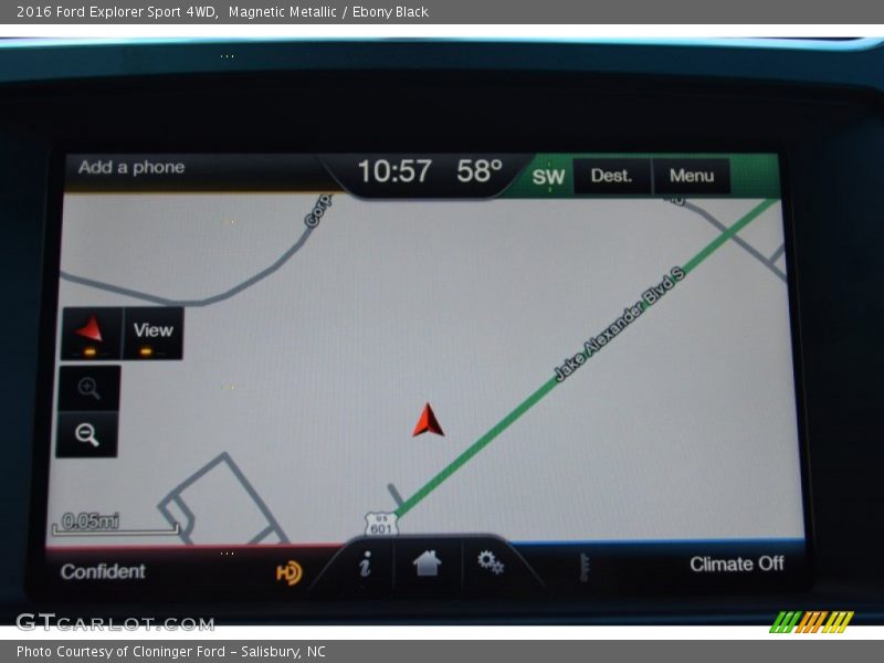 Magnetic Metallic / Ebony Black 2016 Ford Explorer Sport 4WD