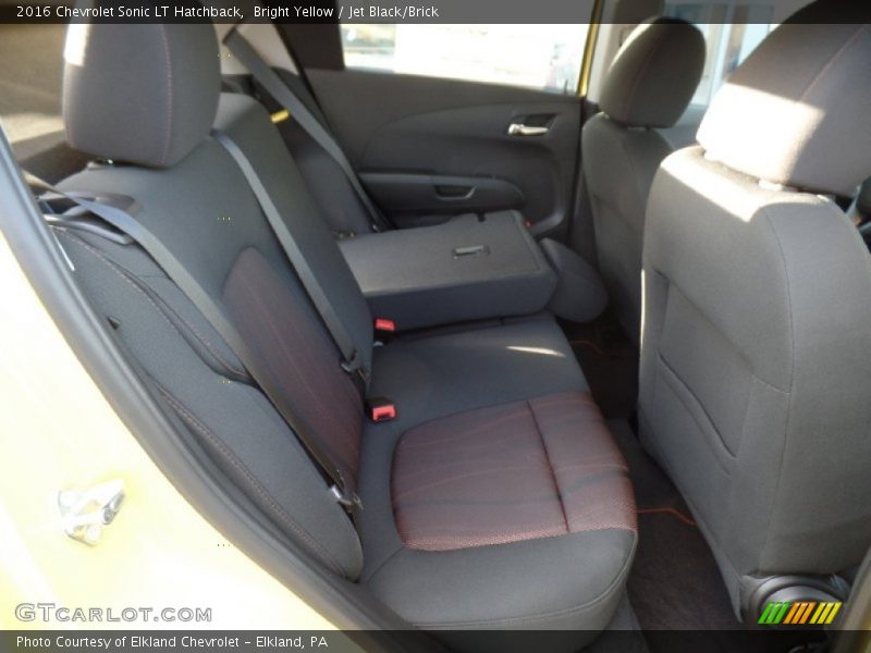 Bright Yellow / Jet Black/Brick 2016 Chevrolet Sonic LT Hatchback