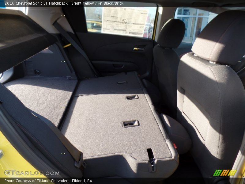 Bright Yellow / Jet Black/Brick 2016 Chevrolet Sonic LT Hatchback