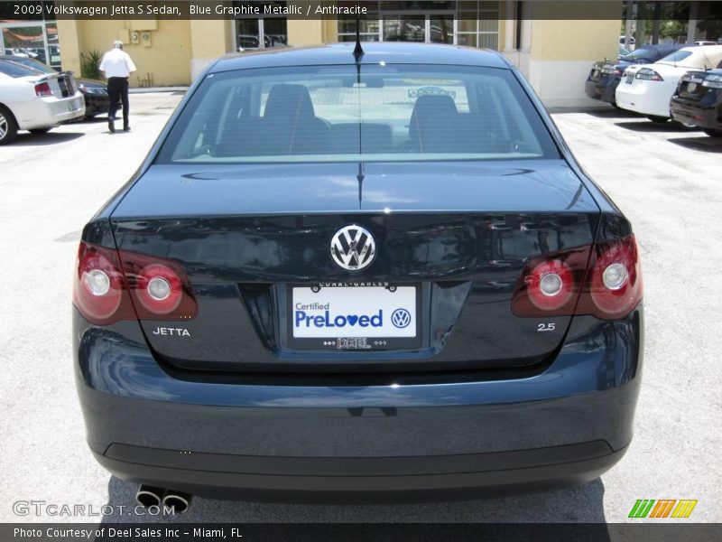 Blue Graphite Metallic / Anthracite 2009 Volkswagen Jetta S Sedan