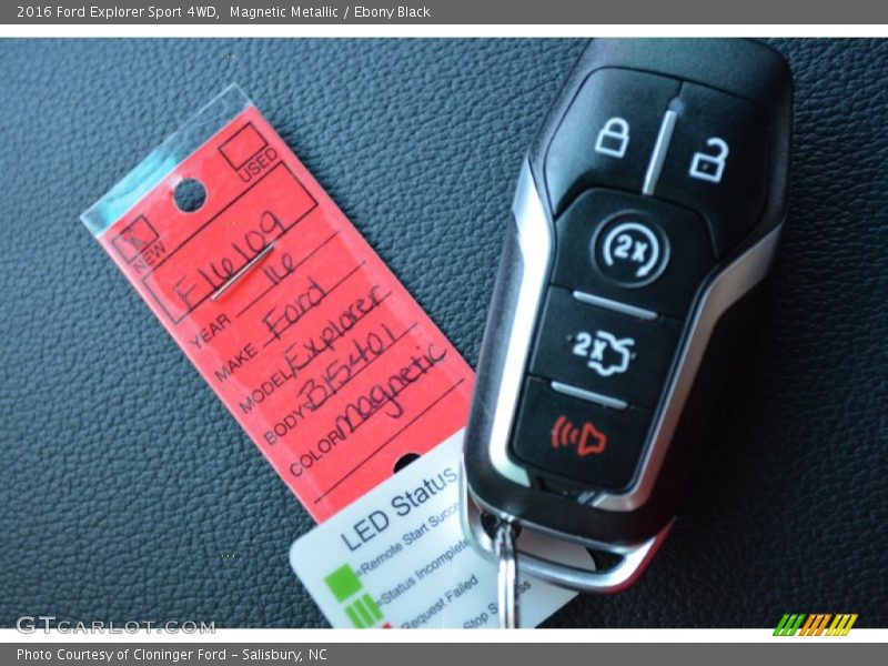 Magnetic Metallic / Ebony Black 2016 Ford Explorer Sport 4WD