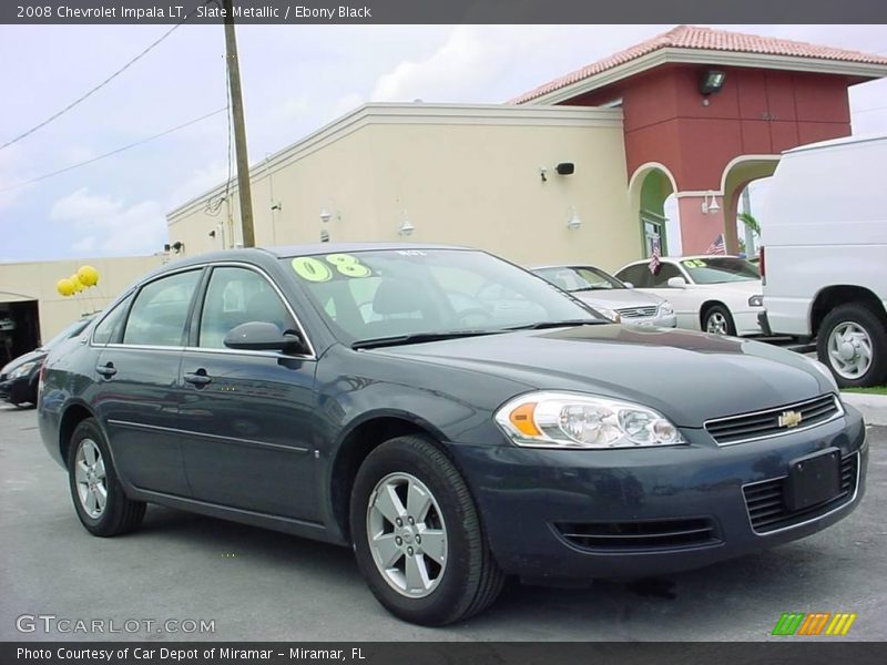 Slate Metallic / Ebony Black 2008 Chevrolet Impala LT