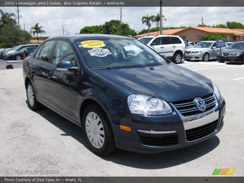 Blue Graphite Metallic / Anthracite 2009 Volkswagen Jetta S Sedan