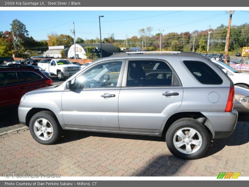 Steel Silver / Black 2009 Kia Sportage LX