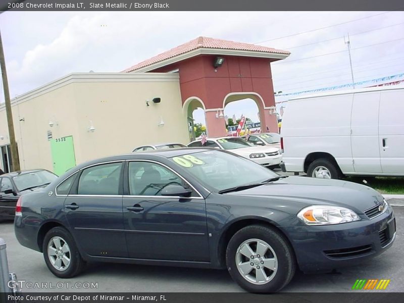 Slate Metallic / Ebony Black 2008 Chevrolet Impala LT