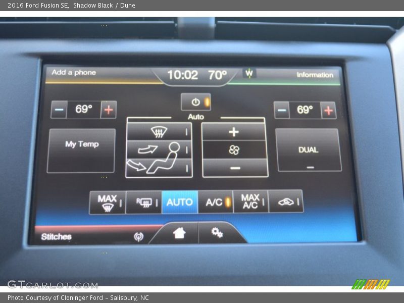 Shadow Black / Dune 2016 Ford Fusion SE
