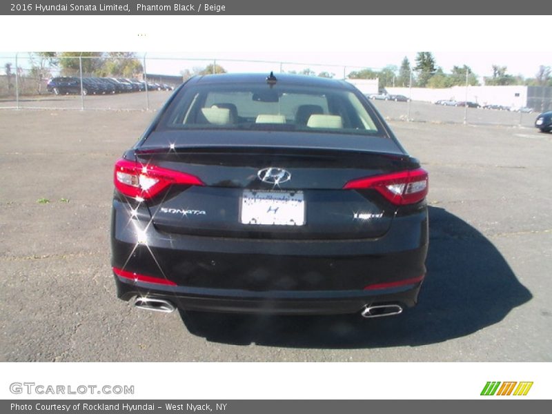 Phantom Black / Beige 2016 Hyundai Sonata Limited