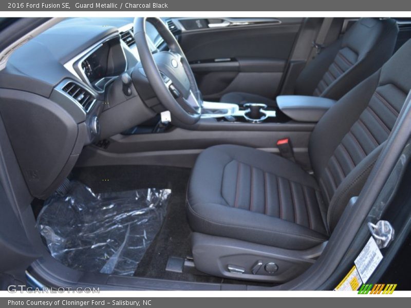 Guard Metallic / Charcoal Black 2016 Ford Fusion SE