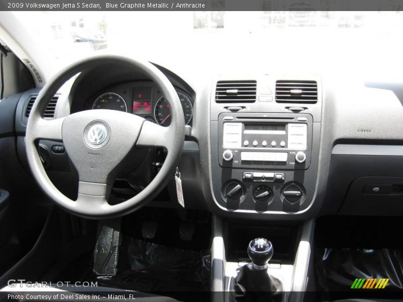 Blue Graphite Metallic / Anthracite 2009 Volkswagen Jetta S Sedan