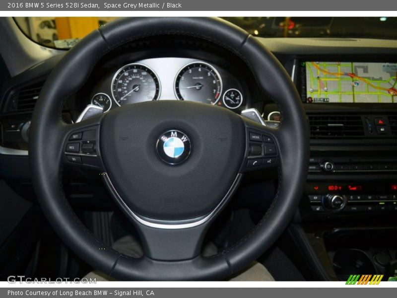 Space Grey Metallic / Black 2016 BMW 5 Series 528i Sedan