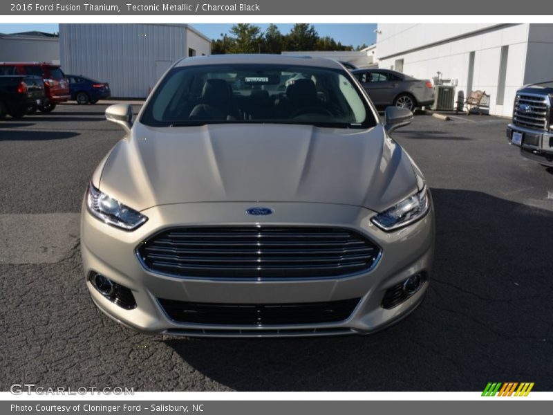 Tectonic Metallic / Charcoal Black 2016 Ford Fusion Titanium