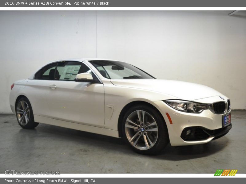 Alpine White / Black 2016 BMW 4 Series 428i Convertible
