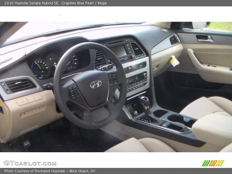  2016 Sonata Hybrid SE Beige Interior