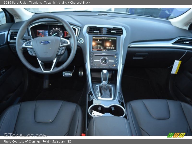 Tectonic Metallic / Charcoal Black 2016 Ford Fusion Titanium