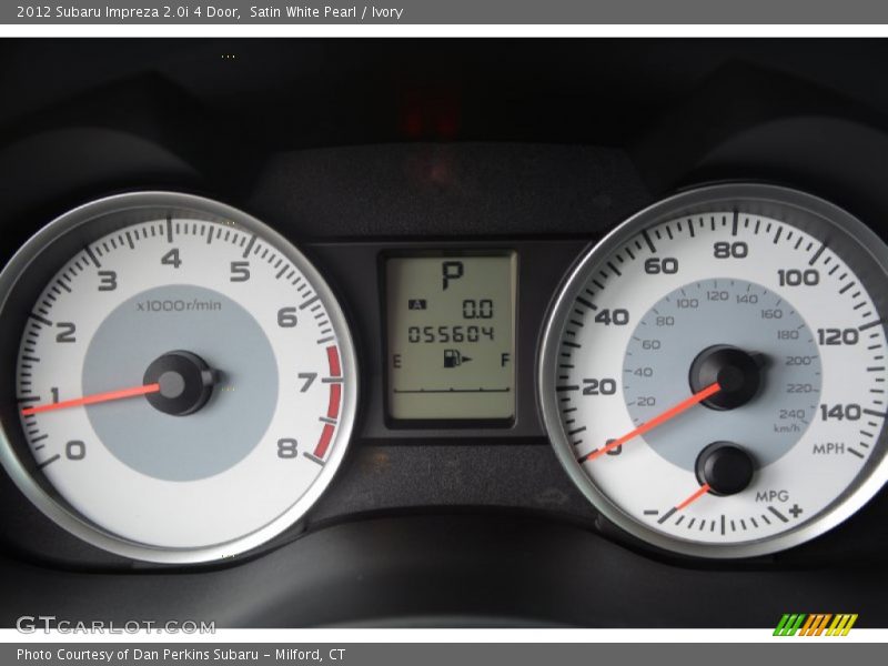 Satin White Pearl / Ivory 2012 Subaru Impreza 2.0i 4 Door
