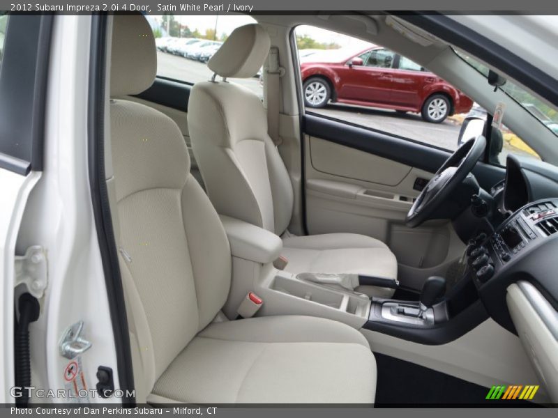 Satin White Pearl / Ivory 2012 Subaru Impreza 2.0i 4 Door