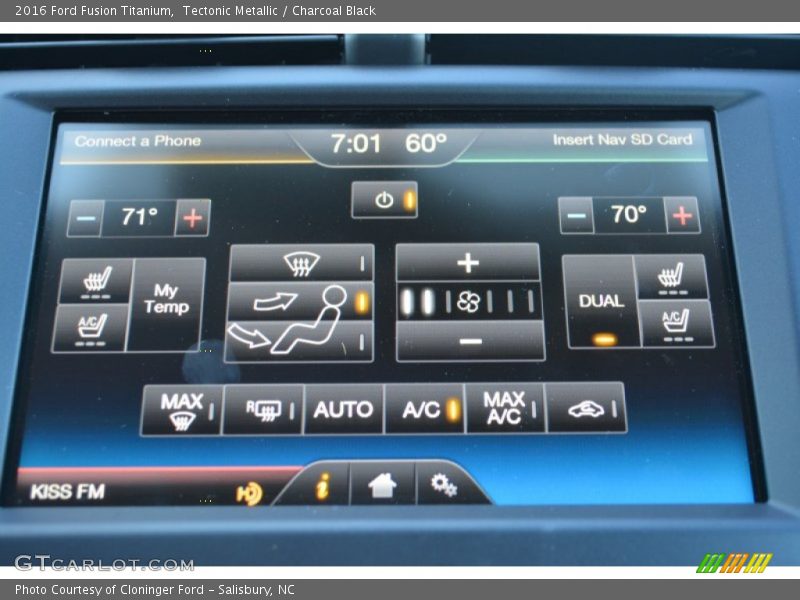 Tectonic Metallic / Charcoal Black 2016 Ford Fusion Titanium