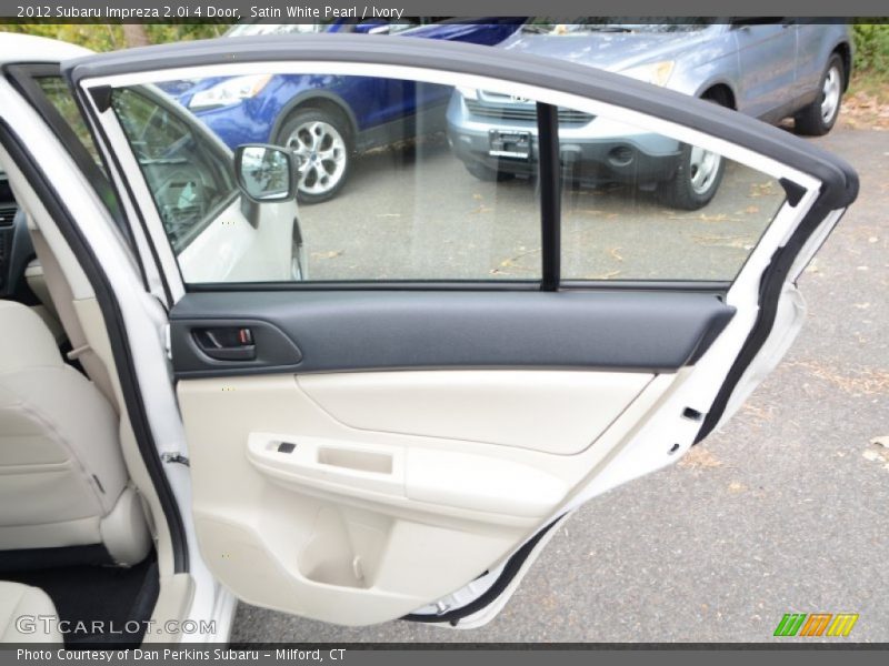 Satin White Pearl / Ivory 2012 Subaru Impreza 2.0i 4 Door