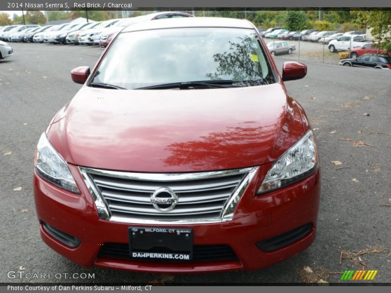 Red Brick / Charcoal 2014 Nissan Sentra S