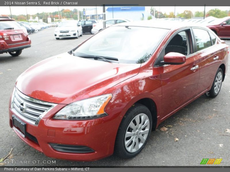 Red Brick / Charcoal 2014 Nissan Sentra S